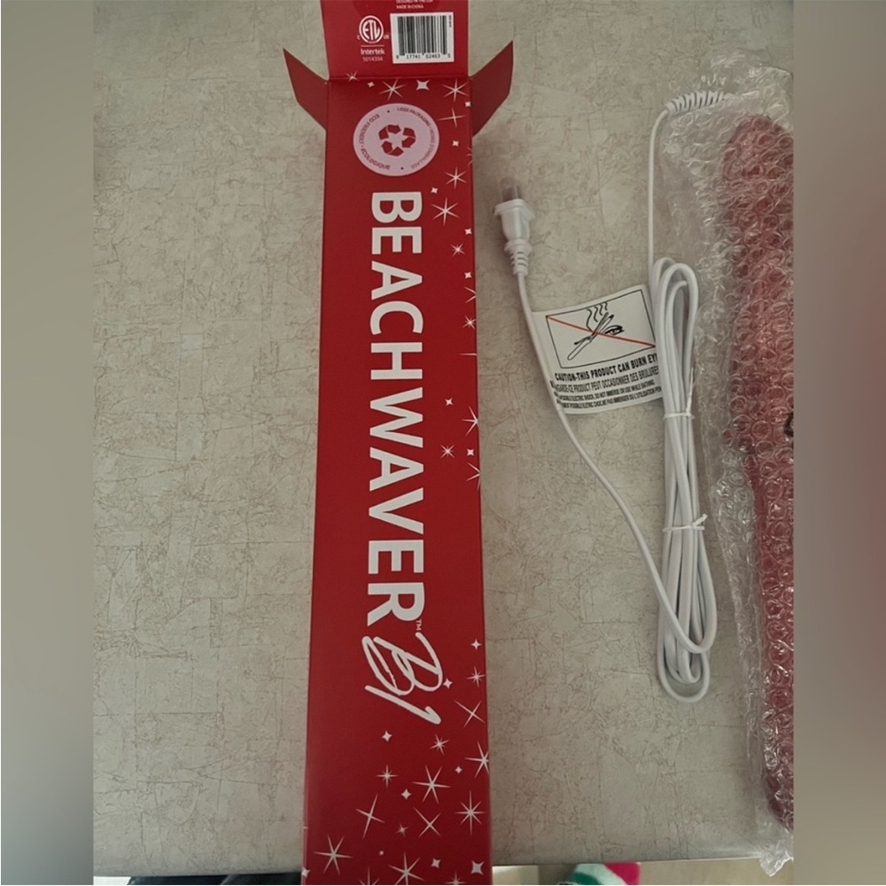 Authentic Limited Edition Red Glitter Beach Waver BNIB.